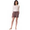 Rekucci Women's Soft Knit Loungewear Shorts with Pockets - 4 of 4