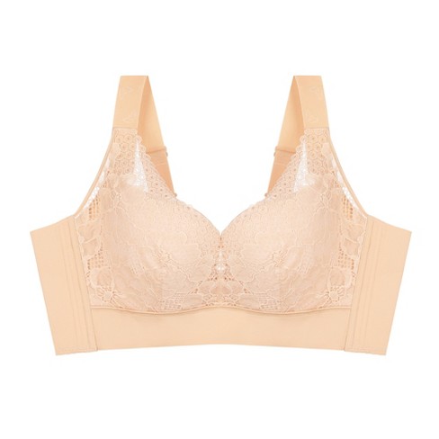 Agnes Orinda Women's No Underwire Full Coverage Comfort Wirefree Lace ...
