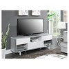 Breighton Home Newport Ventura TV Stand for TVs up to 60" Gray Faux Croc/White - 3 of 4