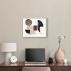 Art Remedy In Shapes and Earth Tones Modern Minimal Abstracts Framed - 2 of 4
