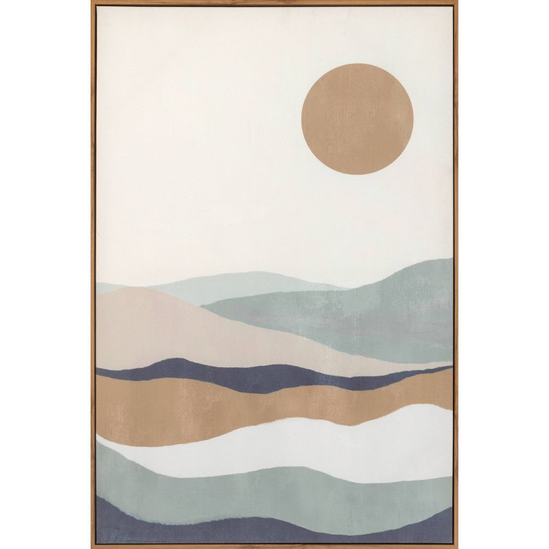 24&#34; x 36&#34; Layered Landscape Sand Textured Framed Wall Canvas - Tyler &#38; Finn, 1 of 7