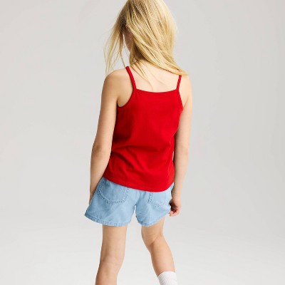 Детские Cat & Jack Girls' 4th of July Fitted 'Flag' Jersey Tank Top - Cat & Jack™ Red M — фото 2