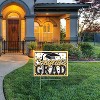 Beistle Plastic Congrats Grad Yard Sign, 11.5" x 15.5", (1/Pkg) Gold - 2 of 4