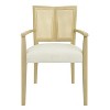 Okak Set of 2 Upholstered Rattan Woven Back Dining Chair Without Arm,Wooden Accent Dining Chairs for Dining Room,Kitchen - 3 of 4
