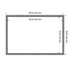 Amanti Art 26"x38" Florence Gray Framed Magnetic Dry Erase Board - 4 of 4
