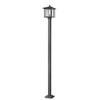 Aspen Outdoor Post Light - Modern Geometric Design, Dimmable, Wet Rated, 100W Incandescent - 2 of 2