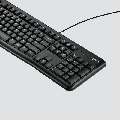 Logitech K120 Ergonomic Desktop USB Keyboard - Black (920-002478)