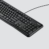 Logitech K120 Ergonomic Desktop USB Keyboard - Black (920-002478) - 2 of 4