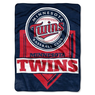 MLB Minnesota Twins Home Plate Raschel Throw Blanket