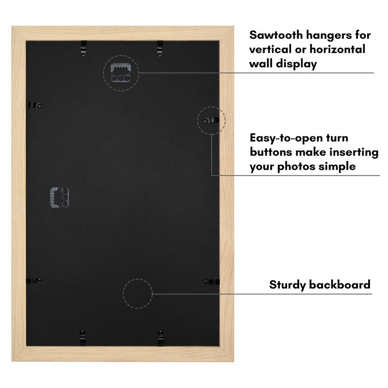 Americanflat Wide Molding Picture Frame with Mat, 5 of 8