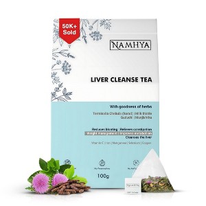 Liver Cleanse Tea+ | Milk Thistle & Ayurvedic Superherbs for Cholesterol & Fatty Liver | Ayurveda + Science - 1 of 4