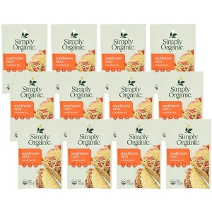 Simply Organic Southwest Taco Mix - 12 pack, 1.13 oz - 1 of 2