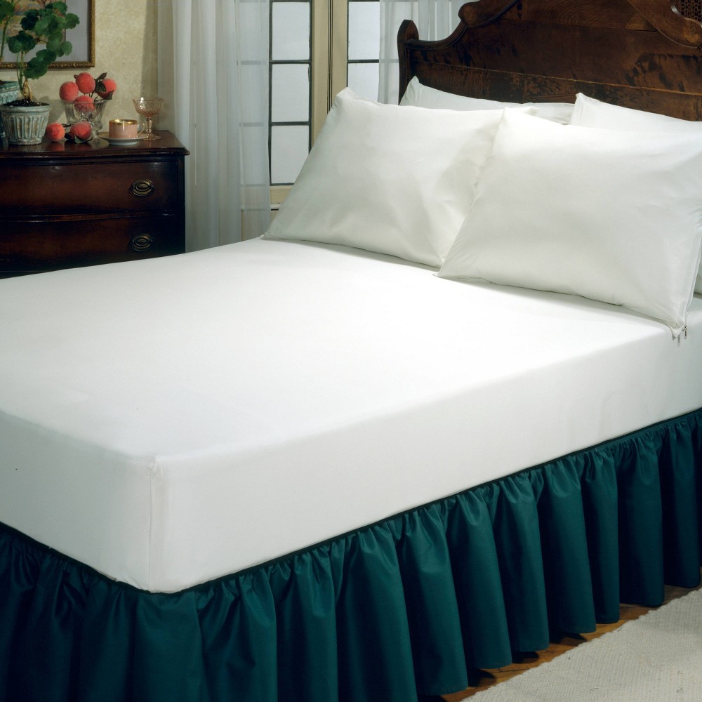 Full Fitted Vinyl Mattress Protector - Fresh Ideas: Waterproof, Elastic 4-Corner Design, Spot Clean