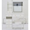 NicBex 29.2"/37"/41" Vanity Desk with Touch Control LED Mirror,Makeup Vanity Set with Stool,Multi Layer Storage Vanity Table with Adjustable LED - 2 of 4