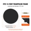 VEVOR Replacement Trampoline Mat,  Universal Jumping Mat for 14ft Round Trampoline, Reinforce UV-Resistant Mat with Spring Tool & Durable V-Rings - 3 of 4