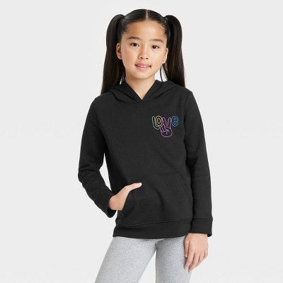 Hoodies for Teen Girls,Women Hooded Sweatshirt Heart Graphic Junior Sports Blouse Long Sleeve Hooded Casual Pullovers Tops 