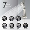 PROOX 7-Spray Patterns with 5 in. Wall Mount Dual Shower Heads with Drill Free Slide Bar and Valve - 4 of 4