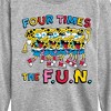 Boys' - SpongeBob SquarePants - Four Times The Fun Long Sleeve Graphic T-Shirt - 2 of 4