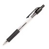 Simply Genius 200-Pack Retractable Black Pens for Schools, Notebooks, Smooth Writing Ball Point Pens with Comfort Grip, Black Ink - 2 of 4