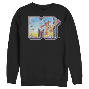 Men's MTV Shimmery Logo Sweatshirt - 1 of 3