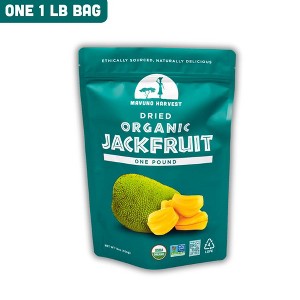 Mavuno Harvest Organic Dried Jackfruit Fruit Snacks, a Vegan & Gluten Free Healthy Snack with No Preservatives or Added Sugars - 1 LB Bag - 1 of 4