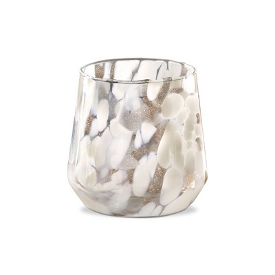 TAG Confetti Glass Tealight Candle Holder Medium, 5.11L x 5.11W x 5.9H inches