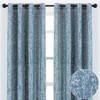 Chanasya 2pk Jacquard Floral Partial Room Darkening Grommet Window Curtain Panels - Set of 2 - 2 of 4
