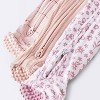 Baby Girls' 3pk Floral Tight Fit Sleep N' Play - Cloud Island™ Peach - 4 of 4