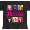 Girls' - Barbie - Barbie Doll Portraits Fitted Short Sleeve Graphic T-Shirt - 2 of 4