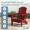 Hyleory HDPE Folding Adirondack Chair  – Weather-Resistant Outdoor Lounge Chair - 4 of 4