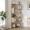 L-shaped Corner Bookshelf, Solid Wood Shelf, 5 Tier Display Shelf, Corner Organizer, For Small Spaces - 2 of 4