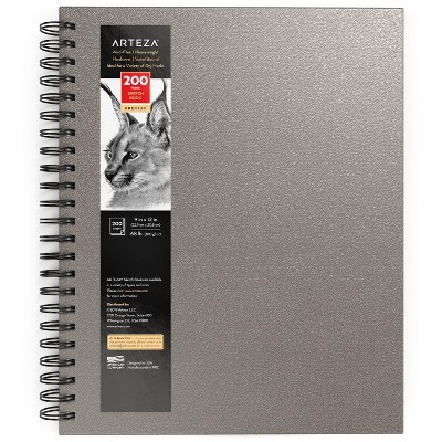 Arteza Watercolor Paper Pad, Spiral-bound Hardcover, Black, 9x12 - 2 Pack  : Target