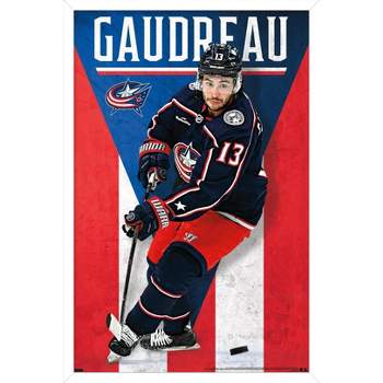 Trends International NHL Columbus Blue Jackets - Johnny Gaudreau 23 Framed Wall Poster Prints