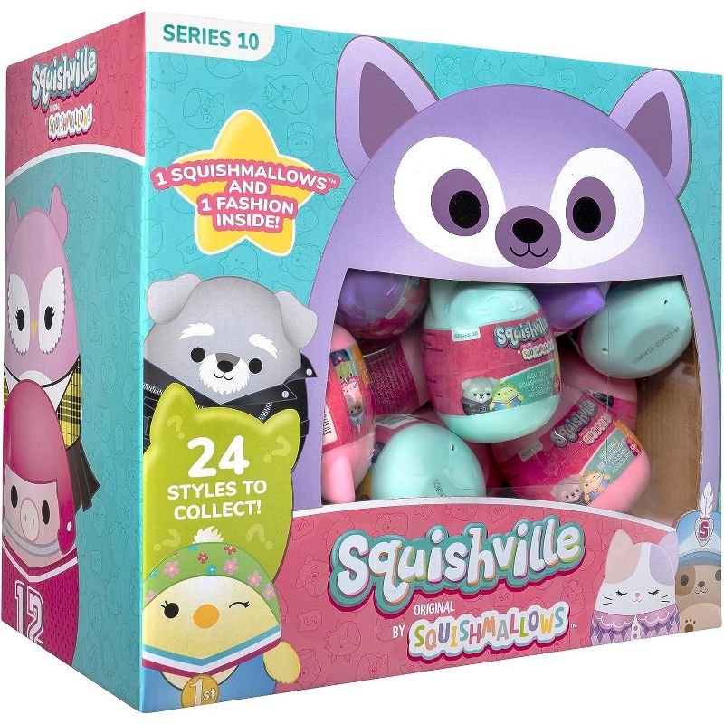 Squishmallows Squishville, 24 Piece Egg Set - Official Kellytoy New 2023 Mini Series10 - Plush & Accessories, Styles May Vary - Great Gift for Kids…, 1 of 4