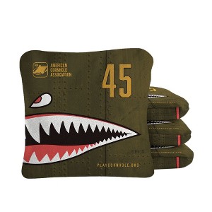 Skip's Garage | Bomber Synergy Pro Green Cornhole Bags (Set of 4) - 1 of 4