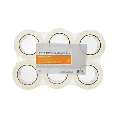 MyOfficeInnovations Lightweight Moving & Storage PKing Tape 1.88" x 109 Yds Clear 6/RL 380107