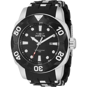 Invicta 44116 Men's Sea Spider Black and Silver Tone Strap Watch - 1 of 2