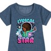 Girls' - Karma's World - Lyrical Star Airbrush Style Graphic Short Sleeve Fleece Dress - 2 of 4
