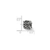 Black Bow Jewelry Sterling Silver Blooming Flowers Bead Charm - 2 of 3