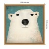 Amanti Art Polar Bear by Ryan Fowler Canvas Wall Art Print Framed 16-in. x 16-in. - 4 of 4