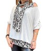 Women's Leopard Layered Crochet Top - Venti6 - 2 of 4
