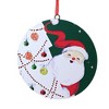 Holiday Ornament 6.0" Retro-Looking Holiday Set Santa Snowman Deer Tree  -  Tree Ornament Sets - 4 of 4