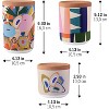 Plant-Based Sustainable Burst Of Colors Storage Jars, Airtight Decorative Canisters for Kitchen Counter, Cork Lid - 19.3 oz. - 3 of 4