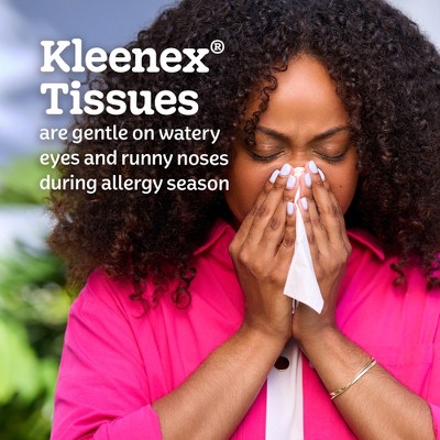 Kleenex Americana Perfect Fit Facial Tissue - 2pk/50ct: Cylinder Shape, 2-Ply