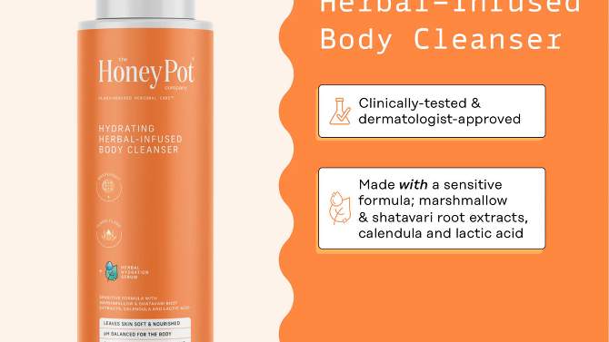 The Honey Pot Company, Grapefruit Ylang Ylang Hydrating Body Cleanser - 15 fl oz, 2 of 12, play video