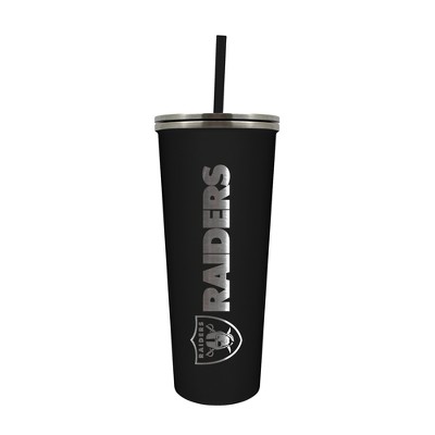 Las Vegas Raiders 12OZ Thermos with Conical Straw Stainless Steel Travel Cup