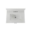 Flash Furniture Vega Bathroom Vanity with Sink Combo, Storage Cabinet with Soft Close Doors and Open Shelf, Carrara Marble Finish Countertop - 3 of 4