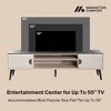 Manhattan Comfort 70.9" Haley TV Stand for TVs up to 55" White/Black Marble - 4 of 4