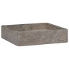 vidaXL Sink Gray 15.7 in.x15.7 in.x3.9 in. Marble - 2 of 4