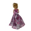 Elegant Pink and Purple Flower Evening Gown for Barbie and 11.5-Inch Fashion Dolls - 3 of 4